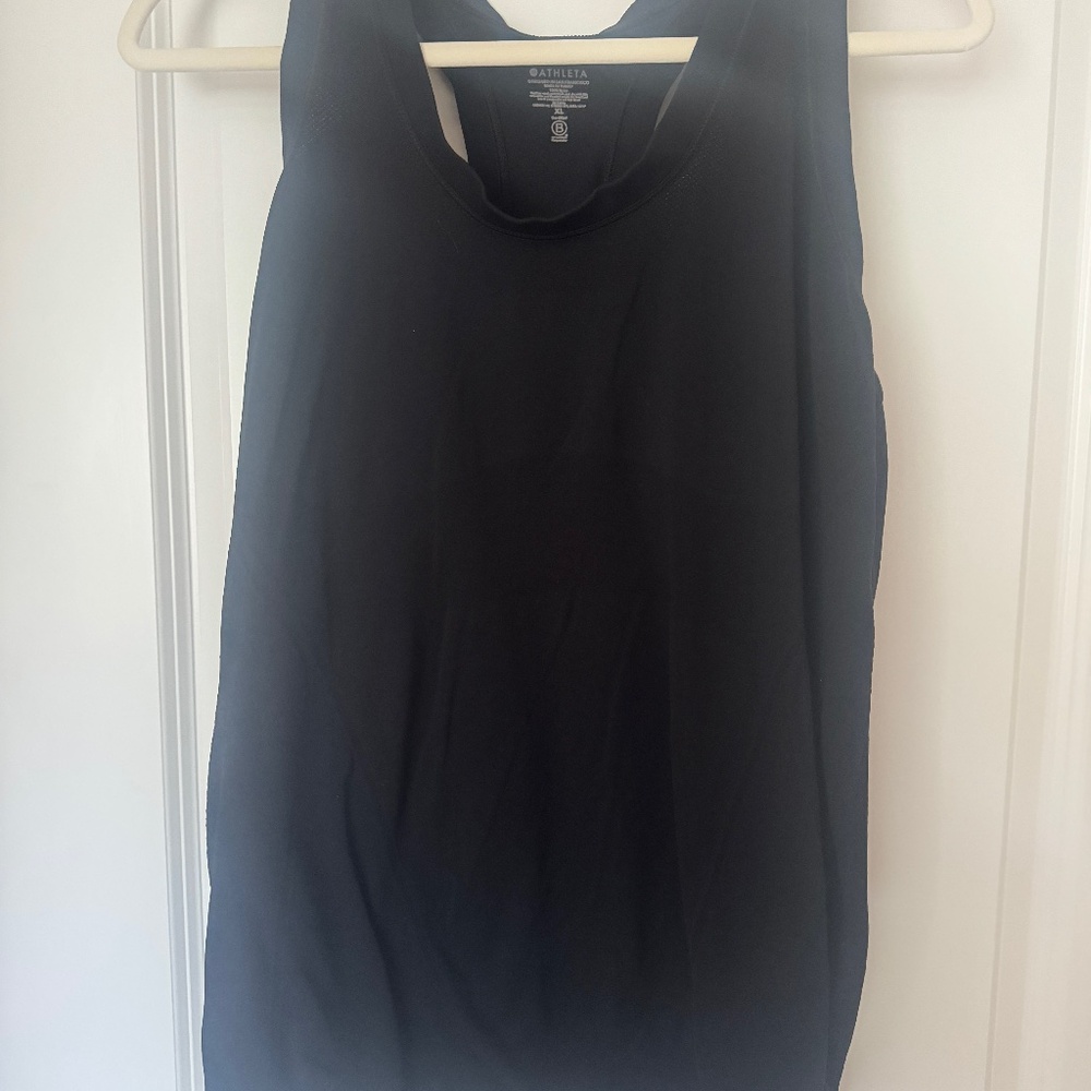 athlete Momentum seamless tank(healthered navy blue gradient)